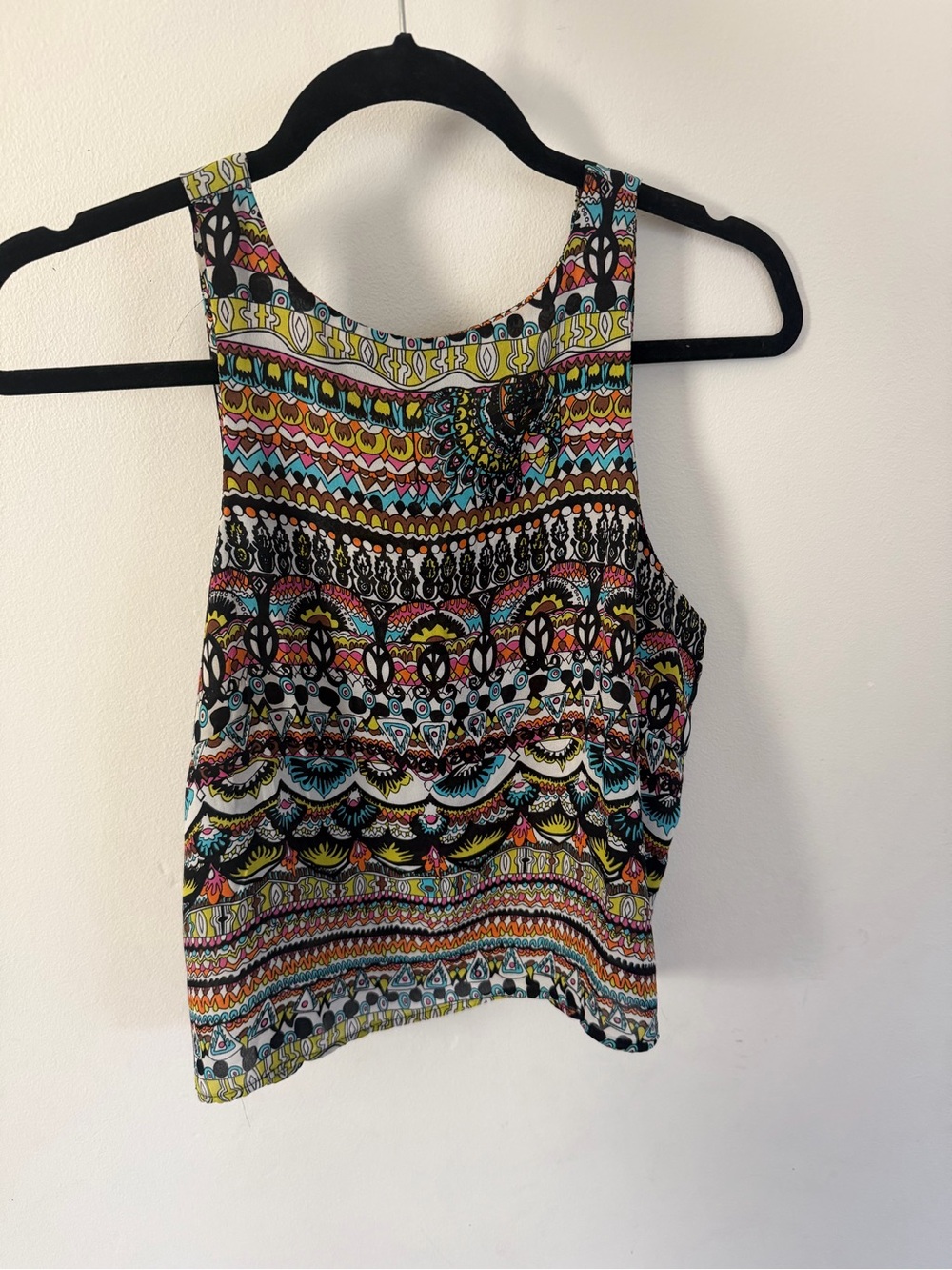 Multicolor Patterned Flowy Tank Top - Picture 1 of 3